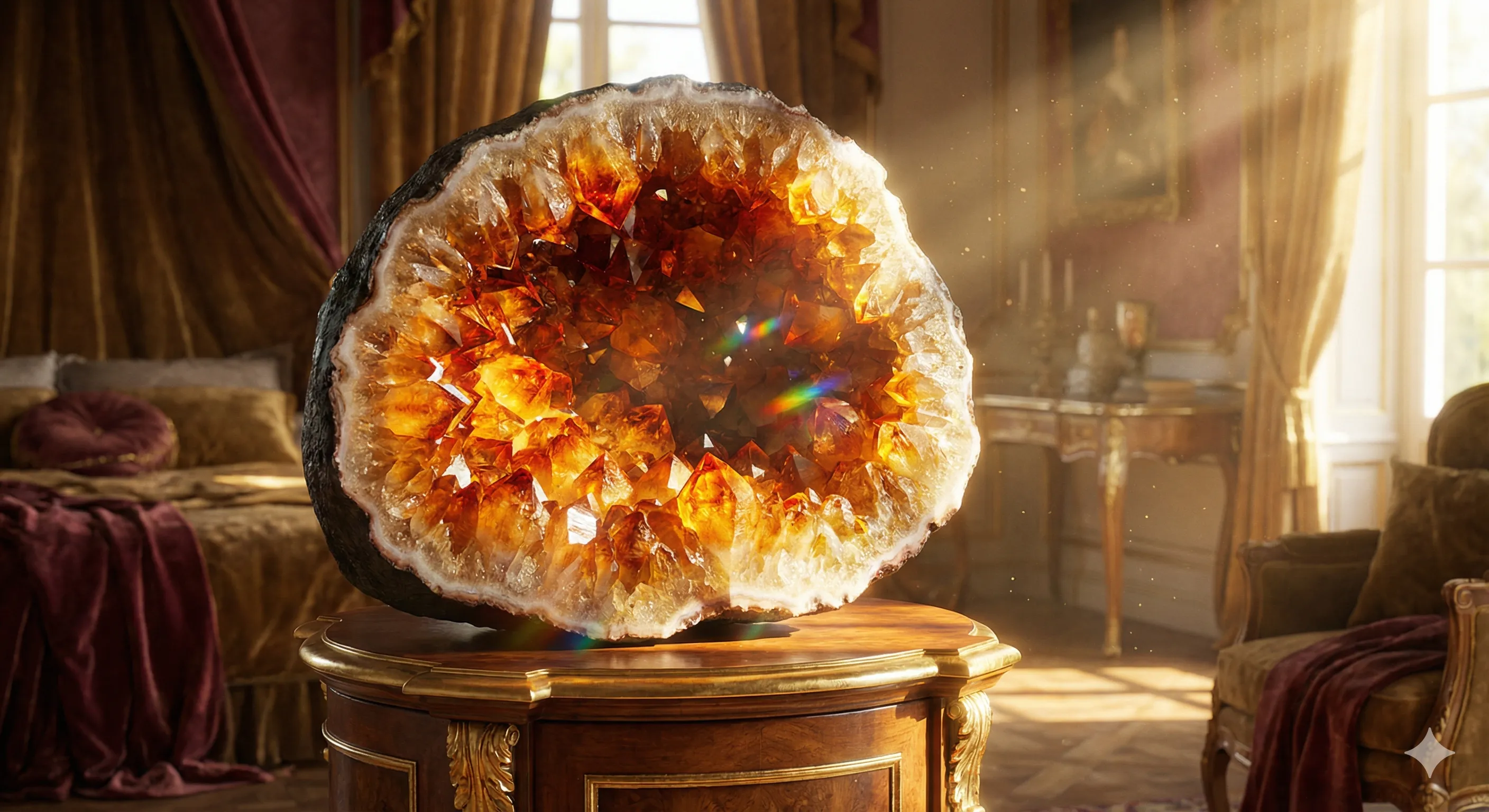 Citrin Geode "Sunlight"
